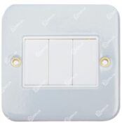 RR 10A 3 Gang 2 Way Metal Clad Switch W1006-MC