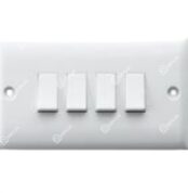 RR 10A 4 Gang 2 Way 4x3 Electrical Switches W1021