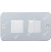 RR 10A 4 Gang 2 Way Metal Clad Switch W1021-MC