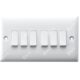 RR 10A 6 Gang 2 Way Electrical Switches W1022