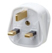 RR 13A 3Pins Fused Rewireable Plug top with Screw Type Cord Drip W9005