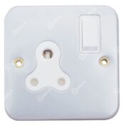 RR 15A 1Gang Metal Clad Switched Socket W3005-MC