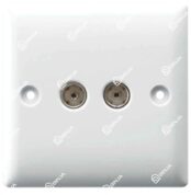 RR 2Gang TV Socket W5002