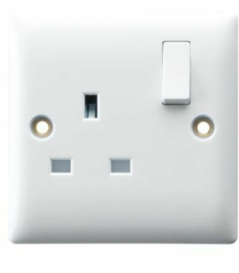 RR 13A Single Switched Socket Outlet W3001