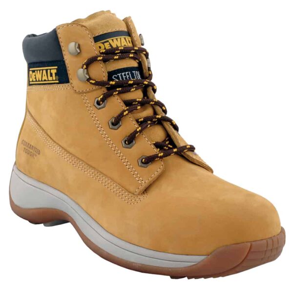 Dewalt Full Grain Leather Apprentice Safety Shoes Honey
