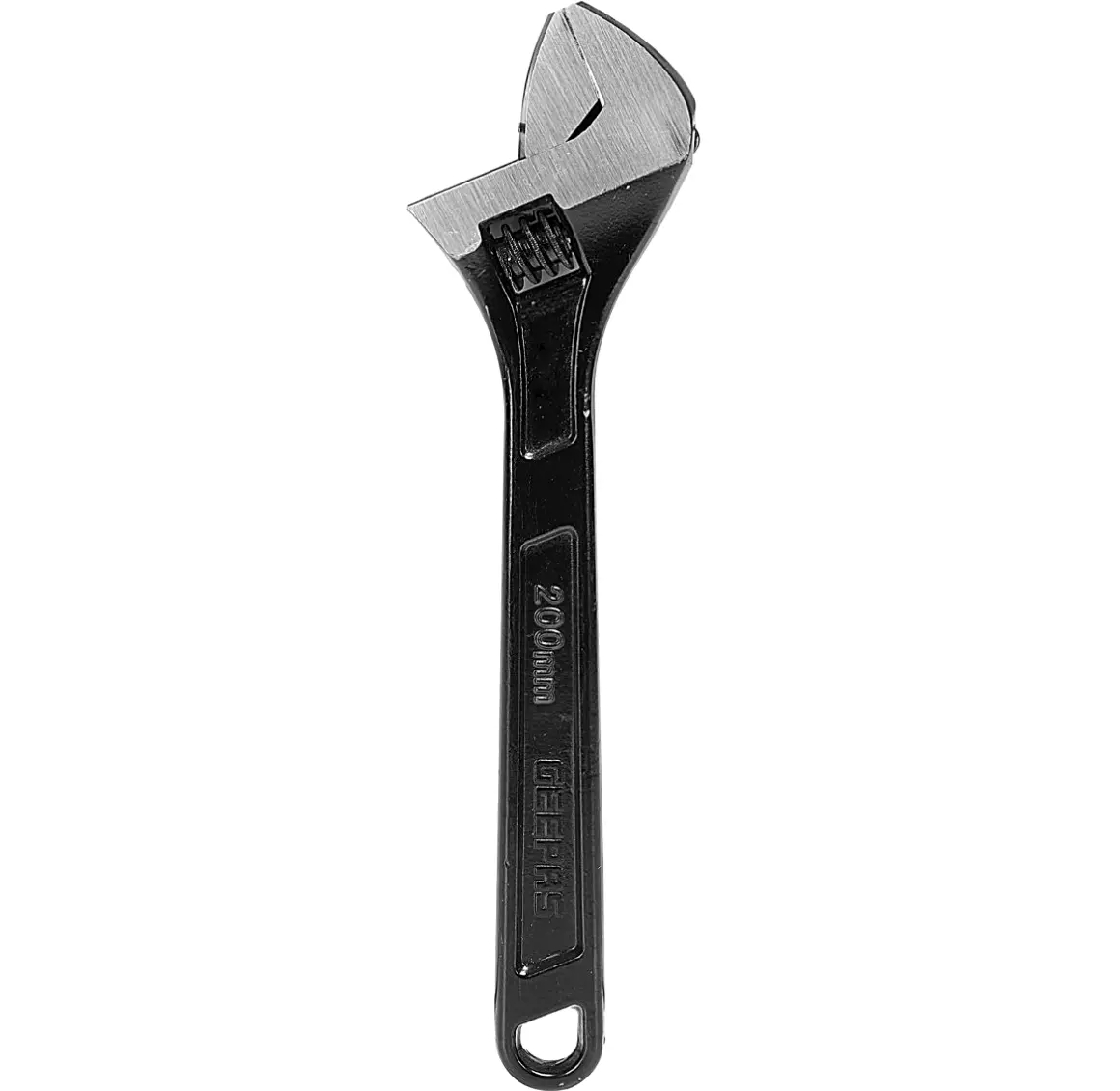 Geepas Adjustable Wrench Chrome 8 Inch Black GT59223