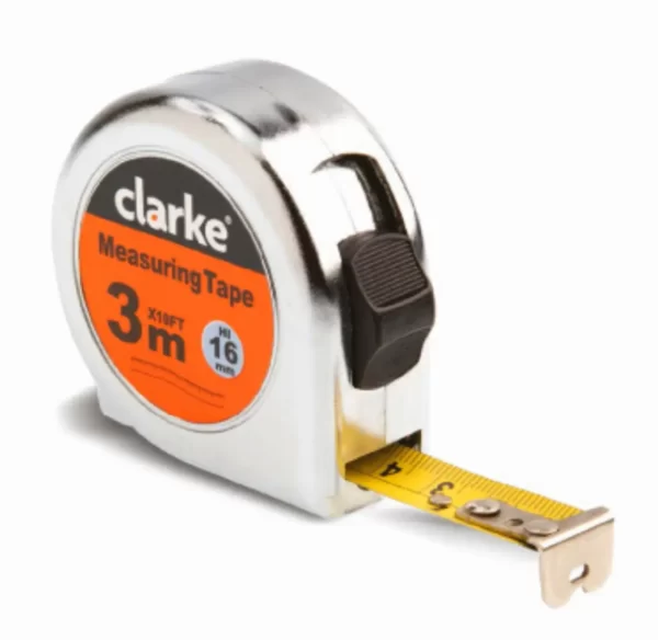 Clarke Measuring Tape 5 Mtr Chrome Body MT5SBC