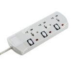 13A 3Gang 5M Universal Extension Socket With Neon EB3NSU2B