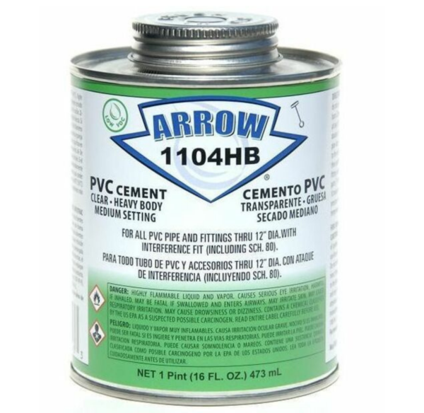 Arrow PVC Cement 473ML 1104HB