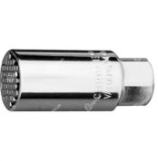 GROSS Multi size drive socket, 3/8Inch, 6-21mm, CrV, chrome plated - 13191