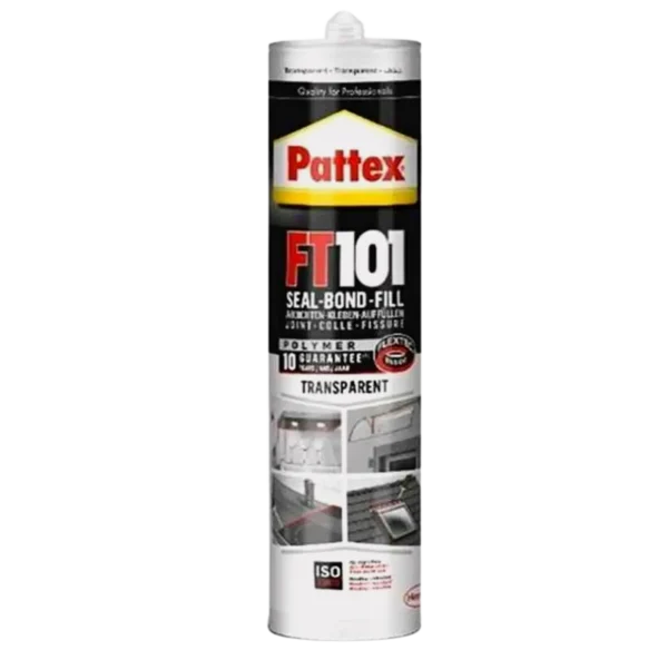 Pattex Silicone Sealant, FT101, 280ml, Transparent