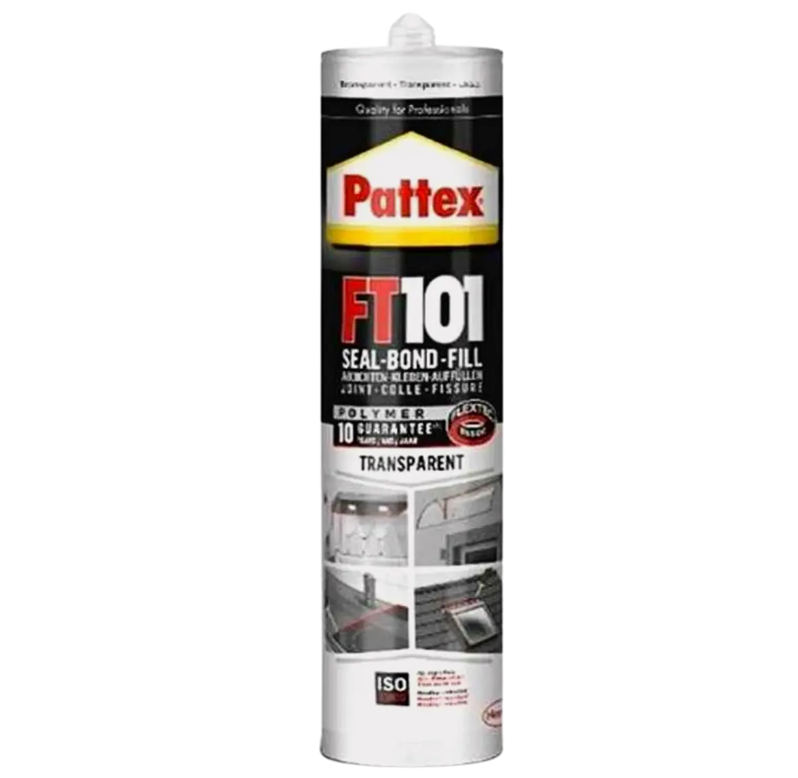 Pattex Silicone Sealant, FT101, 280ml, Transparent