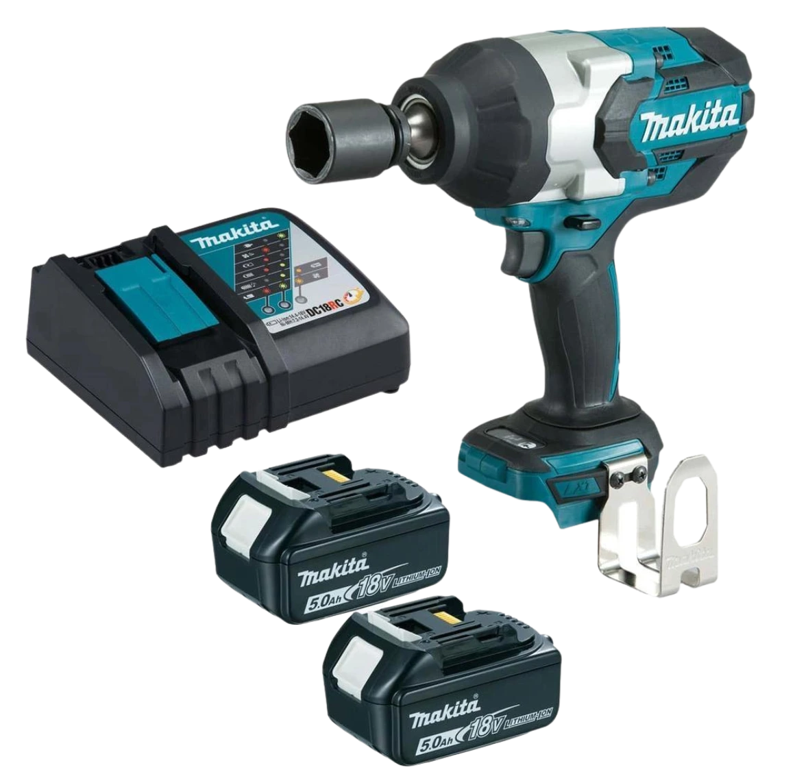 Makita DTW300RTJ Impact Wrench with Battery and Charger(18V)