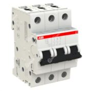 Abb Miniature Circuit Breaker, S203-C63, 3P, Curve C, 63A