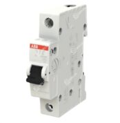 Abb Miniature Circuit Breaker, SH201-C10, 1P, Curve C, 10A