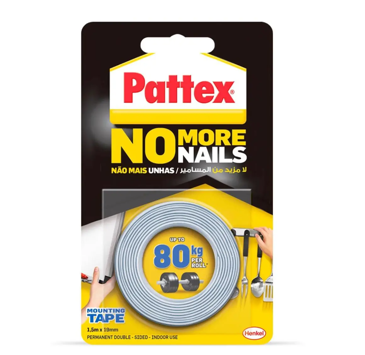 Pattex 80Kg No More Nails mounting Tape