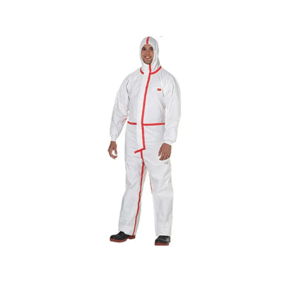 3M™ 4560 Protective Coverall, Large – White/Red