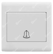 V.max Bell Push Switch V1-009 Ivory white