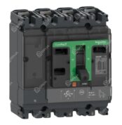 C25F6TM200C Schneider Electric Circuit breaker Compact NSX250F, 36kA at 415VAC, TMD trip unit 200A, 50 degrees C, 4 poles 3D