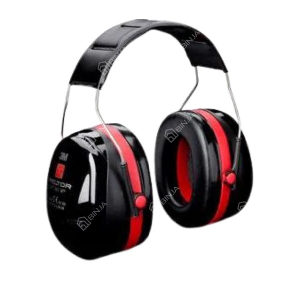 3M™ Headband Earmuffs H540A PELTOR™ Optime™ III– Black/Red