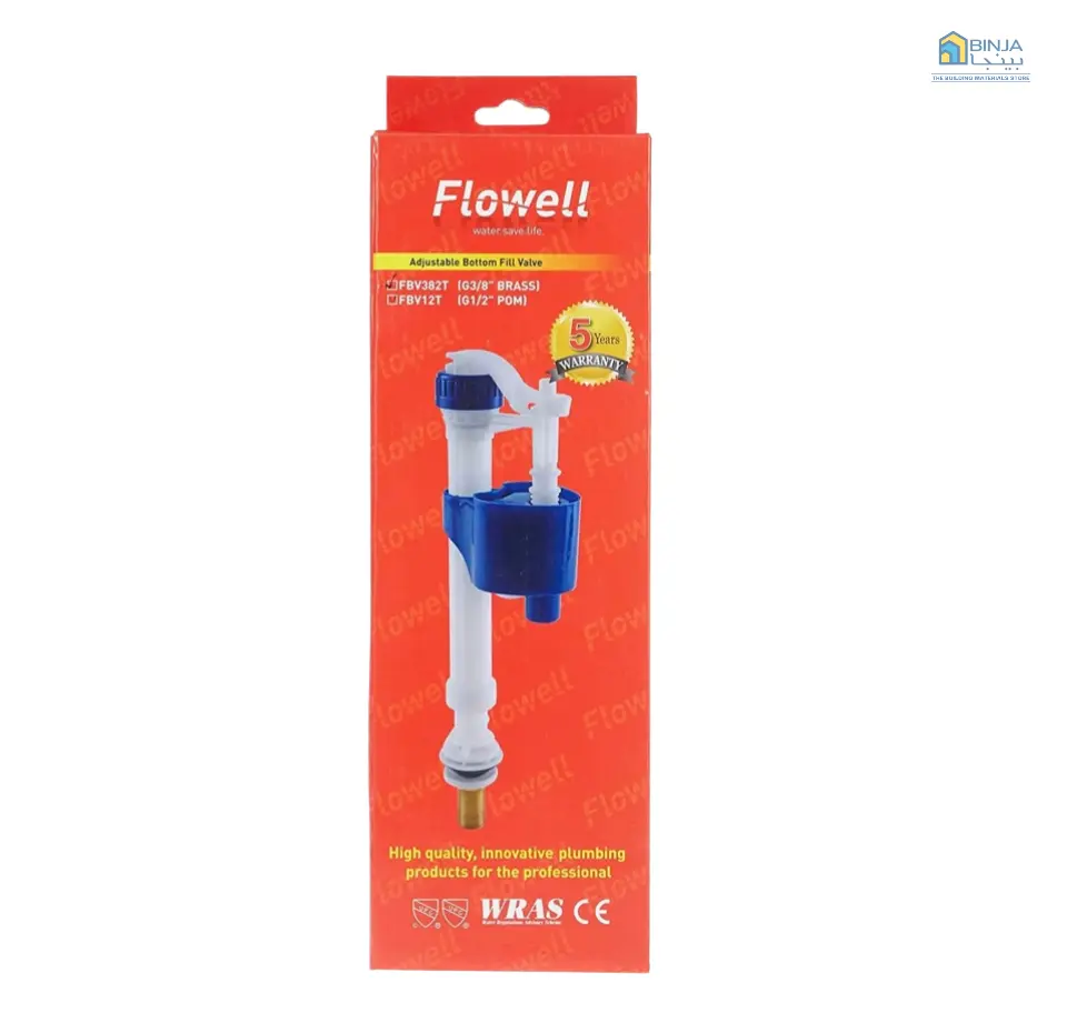 Flowell Dual Flush Valve Fbv382T With Adjustable Flushing Mechanism