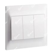 LEGRAND - Single pole switch Belanko S - 16A x 250V~ - 3 gang - 1-way switch – White