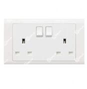 MK Essentials MV2747WHI 13A 2G SP Switch Socket – White