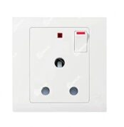 MK Essentials MV2893WHI 15A 1G DP Switch Socket – White
