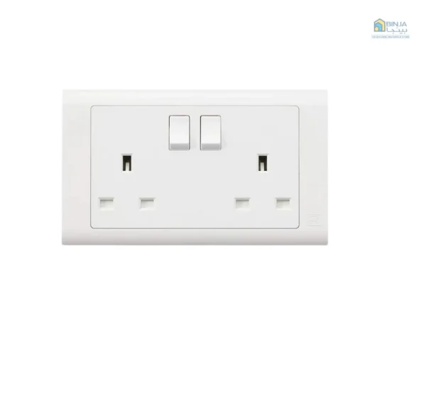 MK Essentials MV2747WHI 13A 2G SP Switch Socket – White