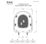 RAK-UAE RAK Ceramic Jumeirah Dlx Softclose Qr Seat & Cover