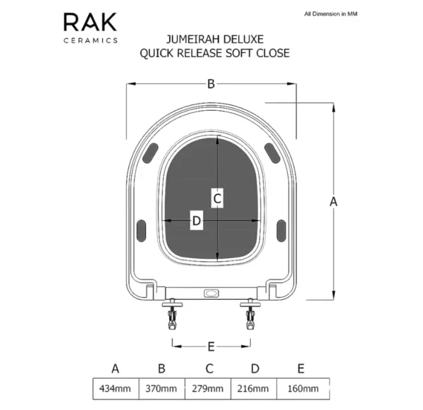 RAK-UAE RAK Ceramic Jumeirah Dlx Softclose Qr Seat & Cover