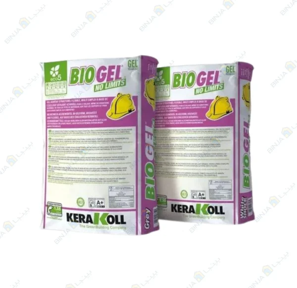 Kerakoll Biogel No Limits 25Kg Gel Adhesives For Ceramic, Porcelain Tiles And Natural Stone Grey