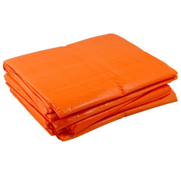 tarpaulin sheet dust proof waterproof rain cover orange
