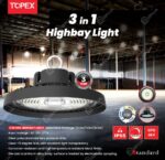 Topex 200W 3 in 1 Highbay Light (1)