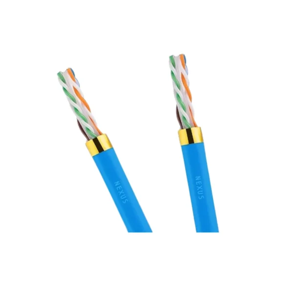 Nexus CAT6(UTP) 305M Fully Bare Copper(99.9% Pure) Bulk Cable-23AWG Communication Networking (Includes 6Pcs RJ45 Connectors) 10Gbps at 250MHZ