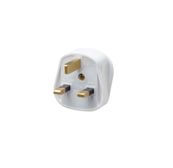 RR 13A Fused 3 Pins Rewireable Plug Top with Screw Type Cord Grip W9005