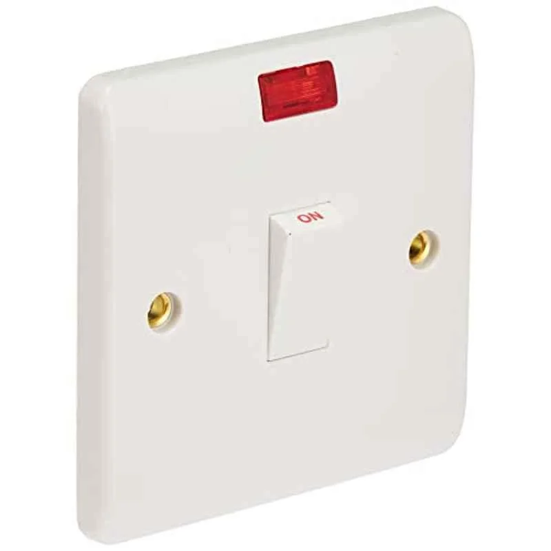 Snowlite 20A 1 Gang Double Pole Switch With Neon SN 324