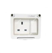 Topex Litex 13A 250V~ 1Gang Switched Weather proof Socket WP13/LX