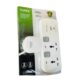 Topex Universal Socket Multiway Direct Plug In Adaptor With 2 USB